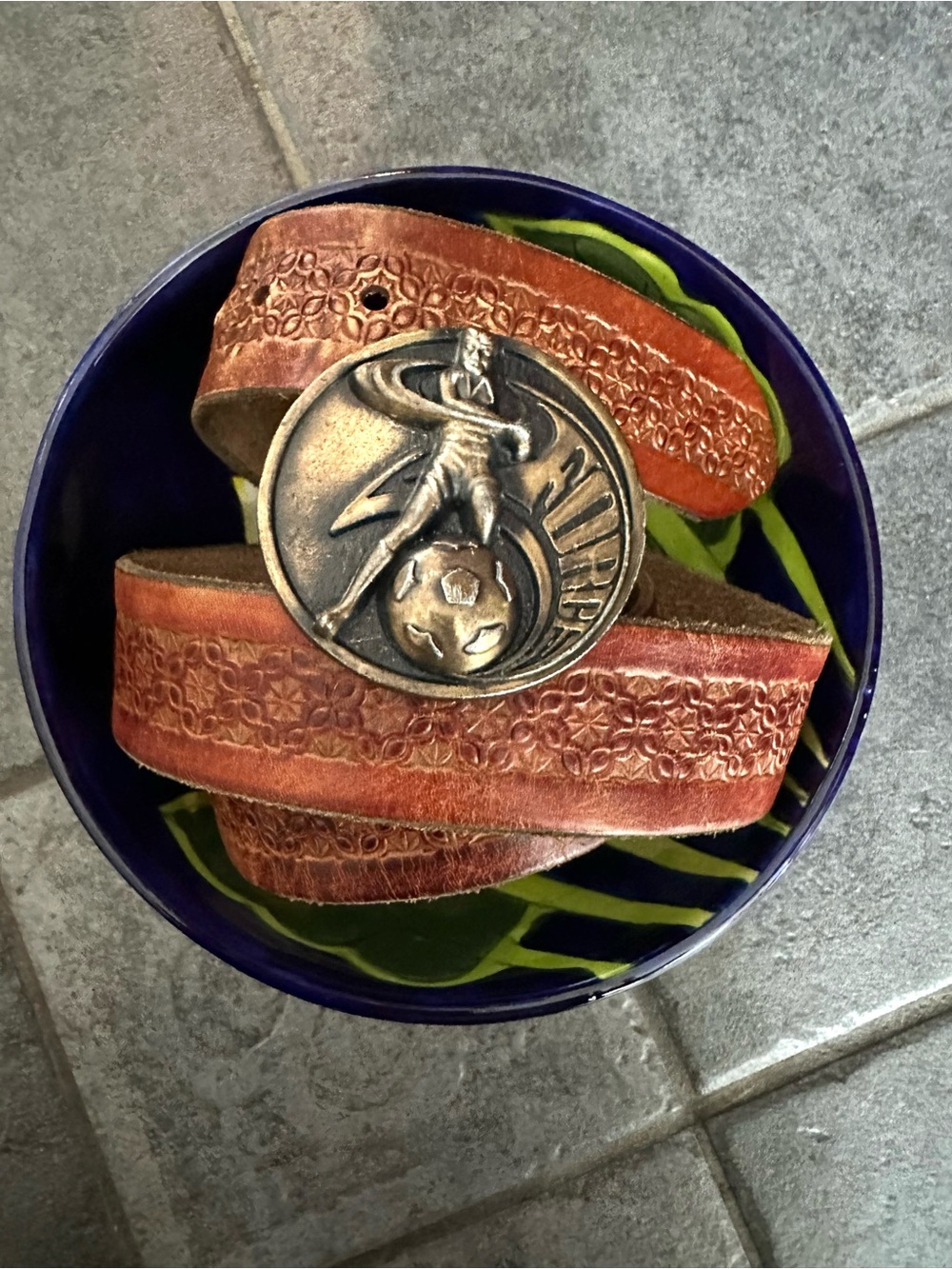 Vintage Force Soccer Belt & Buckle